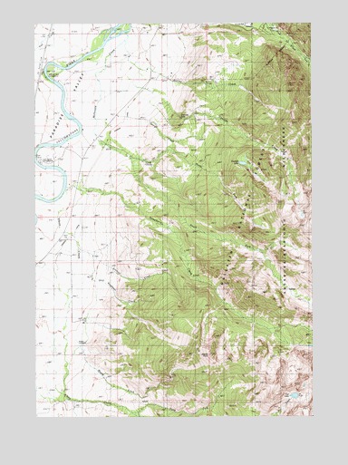 Dexter Point, MT USGS Topographic Map