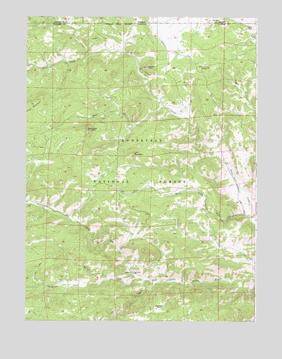 Diamond Peak, CO USGS Topographic Map