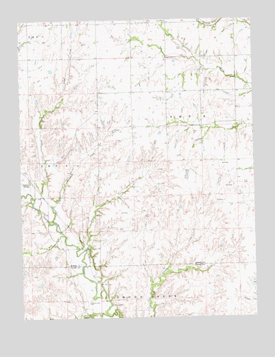 Diamond Springs, KS USGS Topographic Map