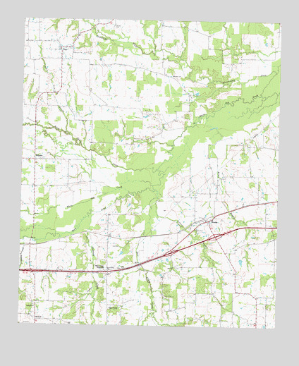 Dike, TX USGS Topographic Map