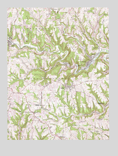 Dillonvale, OH USGS Topographic Map