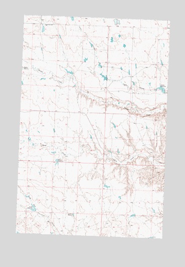 Dione Reservoir, MT USGS Topographic Map
