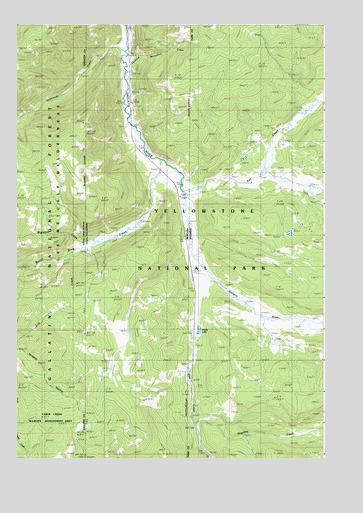Divide Lake, WY USGS Topographic Map