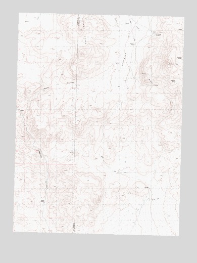 Division Peak, NV USGS Topographic Map