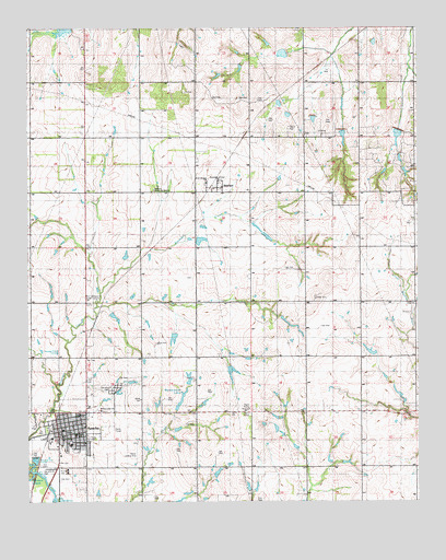 Apache, OK USGS Topographic Map