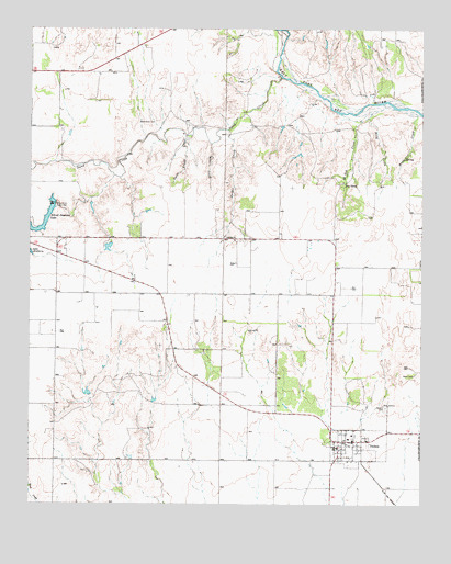 Dodson, TX USGS Topographic Map