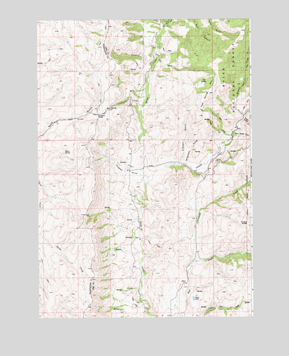 Dodson Pass, ID USGS Topographic Map