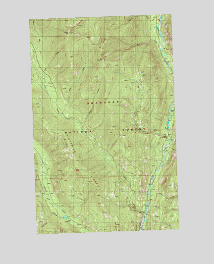 Doe Mountain, WA USGS Topographic Map