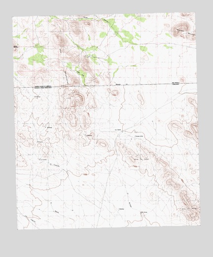 Dog Mountains, NM USGS Topographic Map