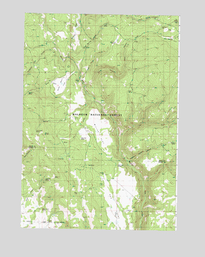 Dollar Basin, OR USGS Topographic Map