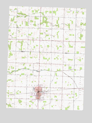 Ada, OH USGS Topographic Map