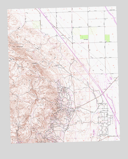 Domengine Ranch, CA USGS Topographic Map