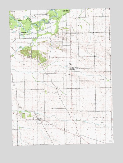 Donahue, IA USGS Topographic Map