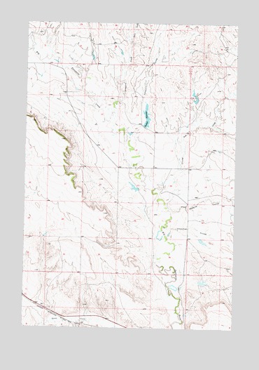 Donleys Reservoir, MT USGS Topographic Map