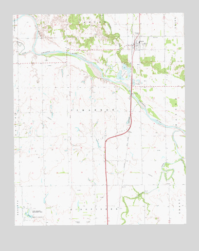 Dover, OK USGS Topographic Map