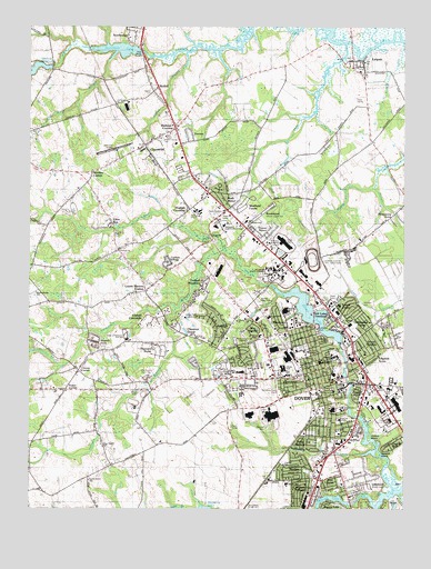 Dover, DE USGS Topographic Map