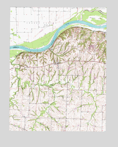 Dover, MO USGS Topographic Map