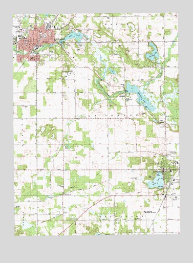 Dowagiac, MI USGS Topographic Map