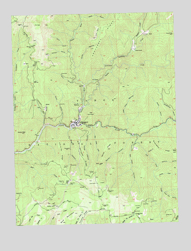 Downieville, CA USGS Topographic Map