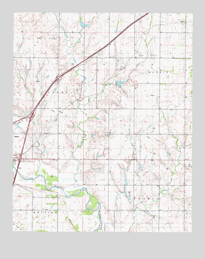 Doxey, OK USGS Topographic Map