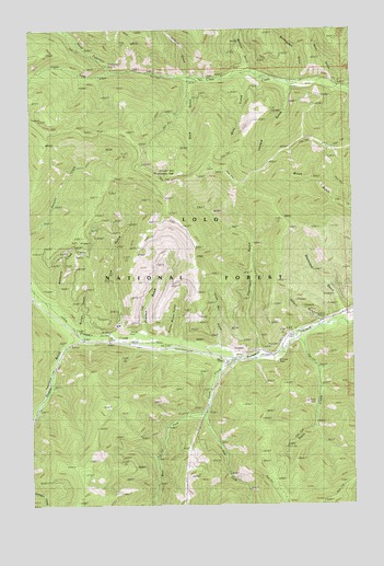 Driveway Peak, MT USGS Topographic Map