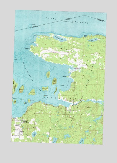 Drummond, MI USGS Topographic Map