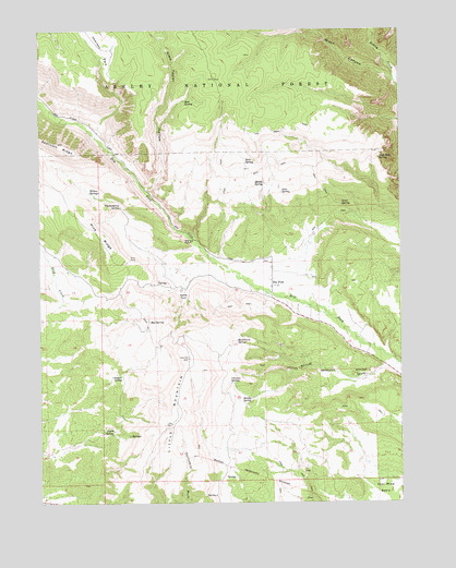 Dry Fork, UT USGS Topographic Map
