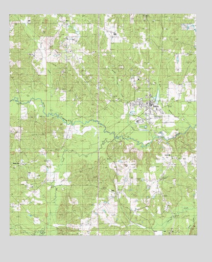 Dubach, LA USGS Topographic Map