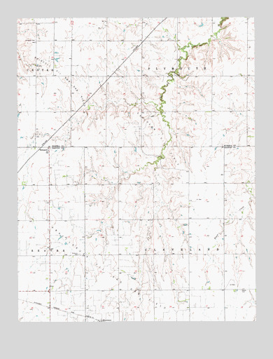 Dubuque, KS USGS Topographic Map