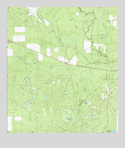 Dull, TX USGS Topographic Map
