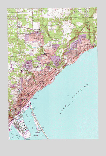 Duluth, MN USGS Topographic Map