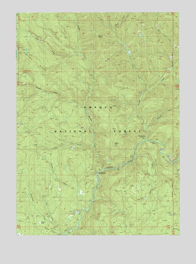 Dumont Creek, OR USGS Topographic Map