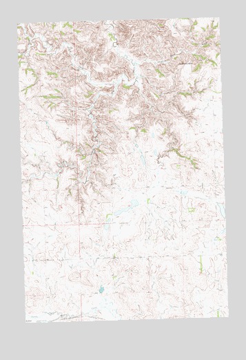 Dunn Center NW, ND USGS Topographic Map