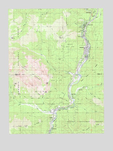 Dunsmuir, CA USGS Topographic Map