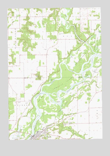 Durand North, WI USGS Topographic Map