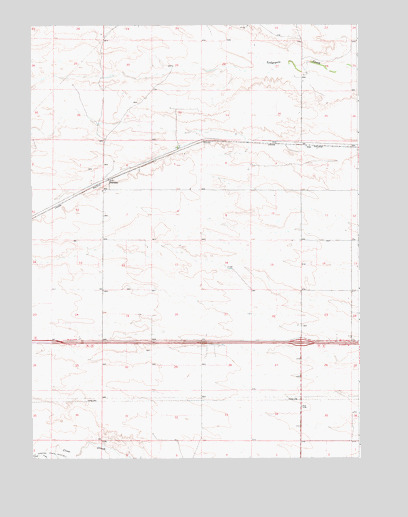 Durham, WY USGS Topographic Map
