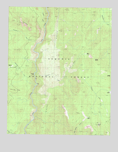 Durrwood Creek, CA USGS Topographic Map