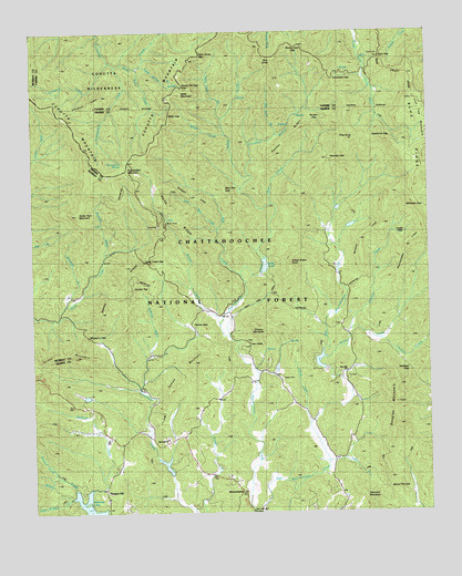 Dyer Gap, GA USGS Topographic Map