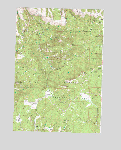 Arbuckle Mountain, OR USGS Topographic Map