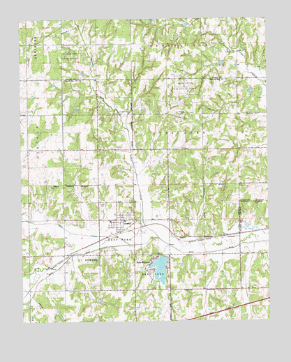 Arcadia, OK USGS Topographic Map