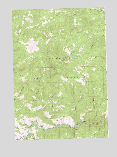 East Basin Creek, ID USGS Topographic Map