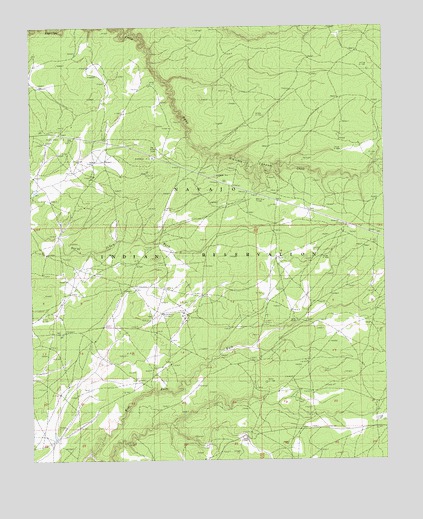 East of Kinlichee, AZ USGS Topographic Map