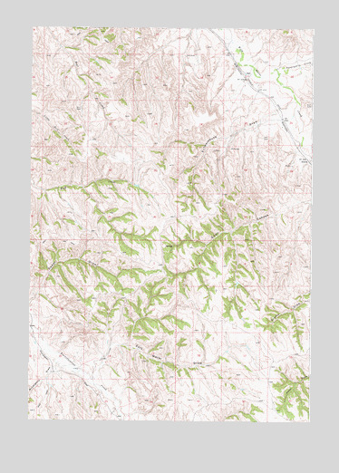 Echeta, WY USGS Topographic Map