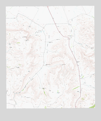 Echo Canyon, TX USGS Topographic Map