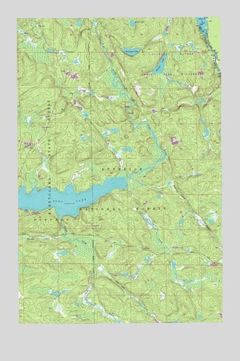 Echo Lake, MN USGS Topographic Map
