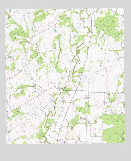 Ecleto, TX USGS Topographic Map