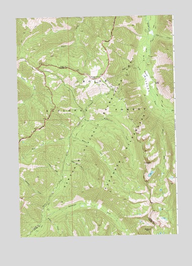 Edaho Mountain, ID USGS Topographic Map