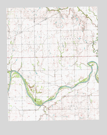 Eddy, OK USGS Topographic Map
