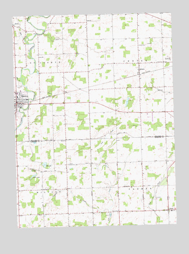 Edgerton, OH USGS Topographic Map