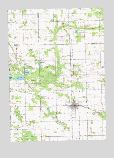 Edmore, MI USGS Topographic Map